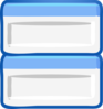 Double Web Browser Screens Clip Art